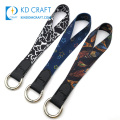 High quality bulk custom sublimation polyester keychain holder neck strap key chain silkscreen printing cheap keychain lanyard